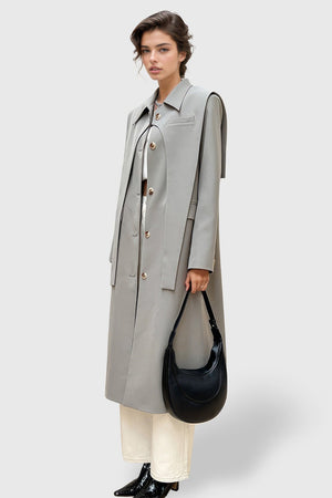AFETO TRENCHCOAT DUBBELLAAGS - Afeto
